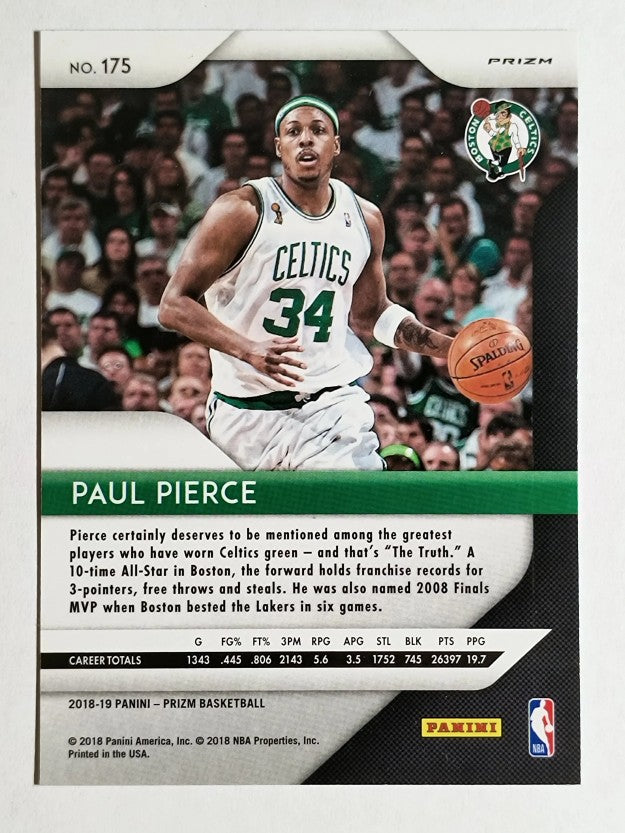 2018-19 Panini Prizm Prizms Green #175 Paul Pierce