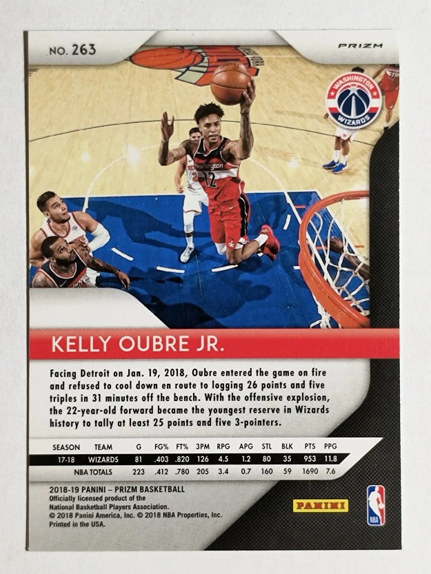 2018-19 Panini Prizm Prizms Green #263 Kelly Oubre Jr.