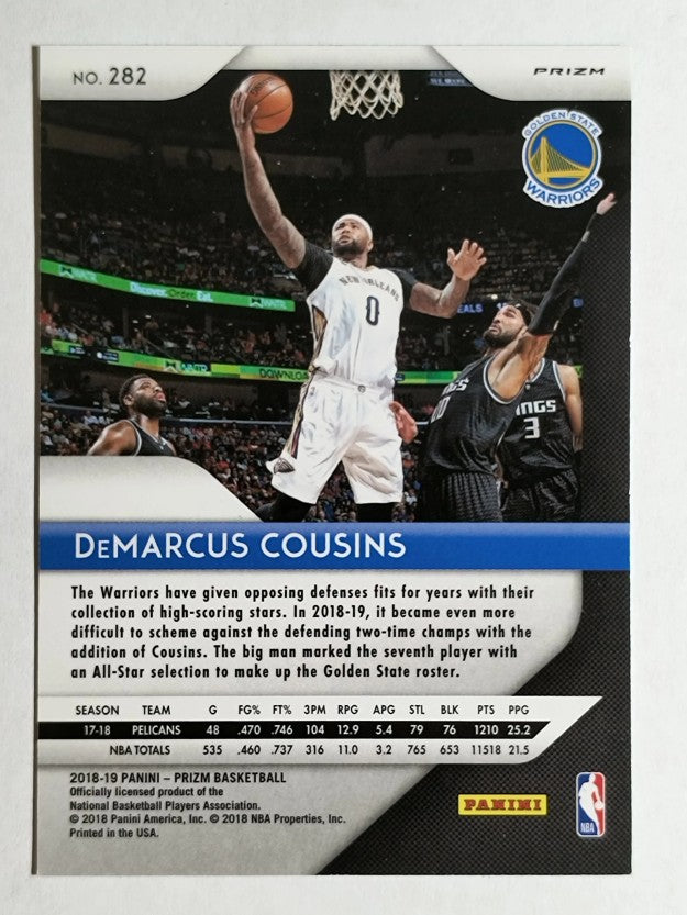 2018-19 Panini Prizm Prizms Green #282 DeMarcus Cousins