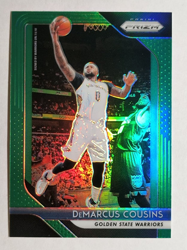 2018-19 Panini Prizm Prizms Green #282 DeMarcus Cousins