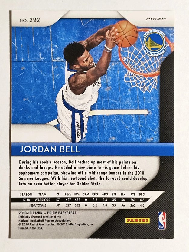 2018-19 Panini Prizm Prizms Red Ice #292 Jordan Bell