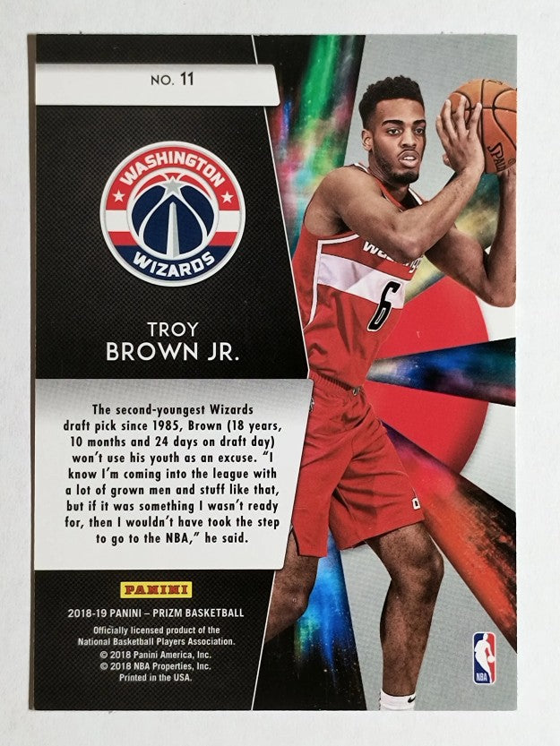 2018-19 Panini Prizm Freshman Phenoms #11 Troy Brown Jr.