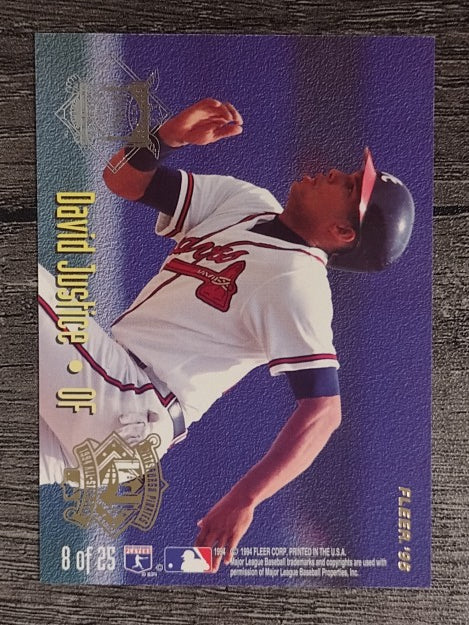 1995 Fleer All-Stars #8 Kirby Puckett/David Justice