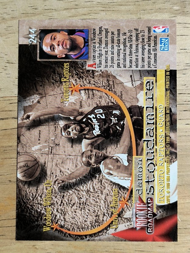 1995-96 SkyBox Premium #244 Damon Stoudamire RC