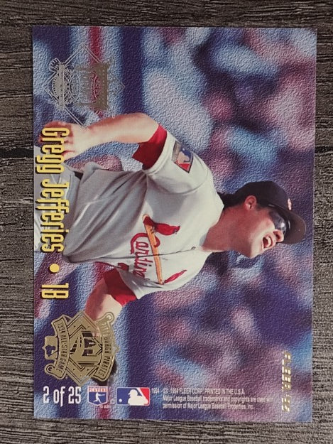 1995 Fleer All-Stars #2 Frank Thomas/Gregg Jefferies