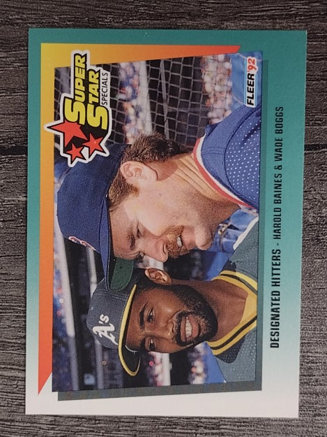 1992 Fleer #707 Harold Baines/Wade Boggs