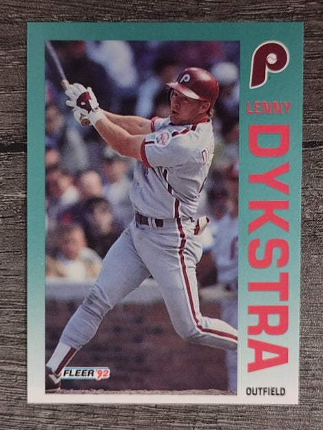1992 Fleer #529 Len Dykstra