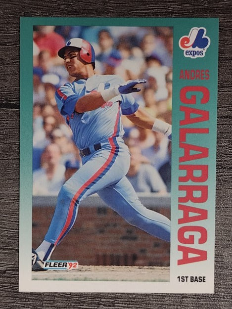 1992 Fleer #480 Andres Galarraga