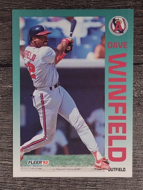 1992 Fleer #72 Dave Winfield