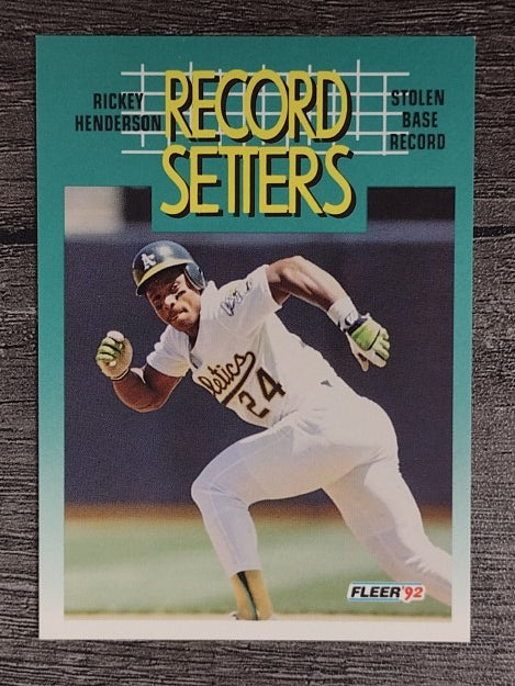 1992 Fleer #681 Rickey Henderson RS