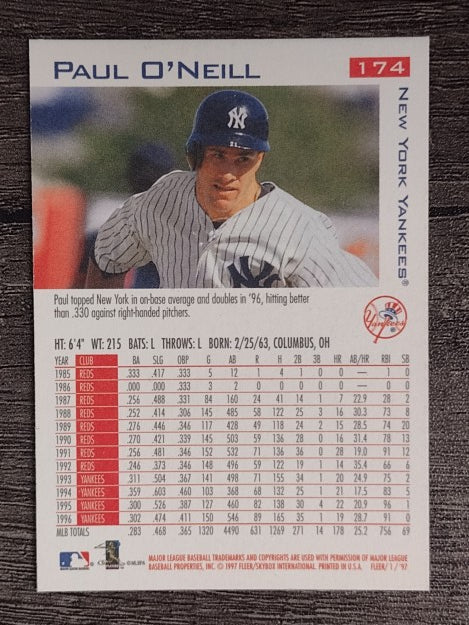 1997 Fleer #174 Paul O'Neill