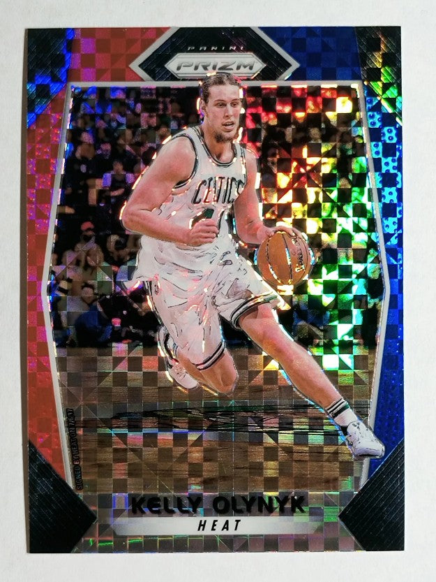 2017-18 Panini Prizm Prizms Red White and Blue #58 Kelly Olynyk