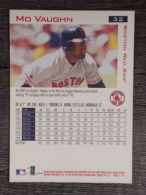 1997 Fleer #32 Mo Vaughn
