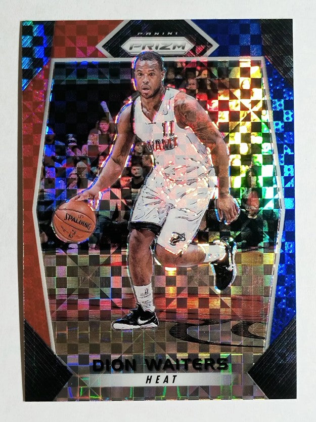 2017-18 Panini Prizm Prizms Red White and Blue #54 Dion Waiters