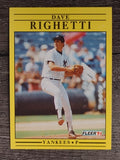 1991 Fleer #677 Dave Righetti
