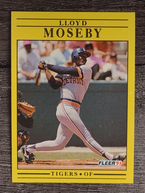 1991 Fleer #344 Lloyd Moseby