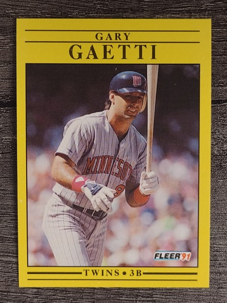 1991 Fleer #609 Gary Gaetti