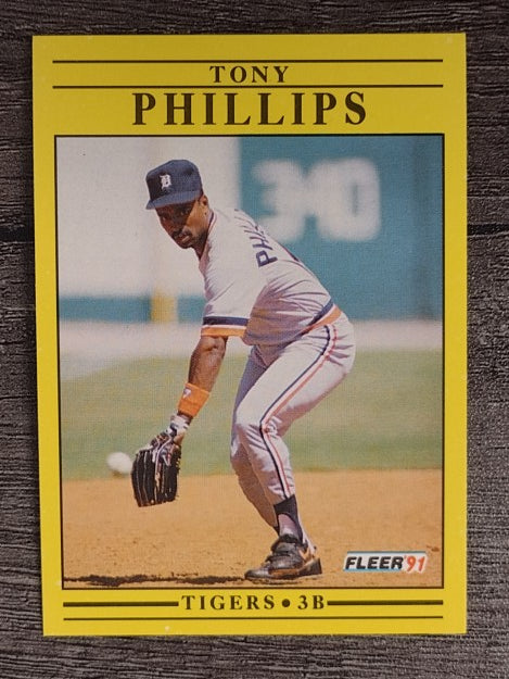 1991 Fleer #348 Tony Phillips