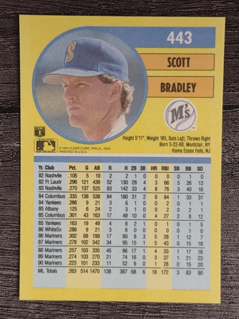 1991 Fleer #443 Scott Bradley