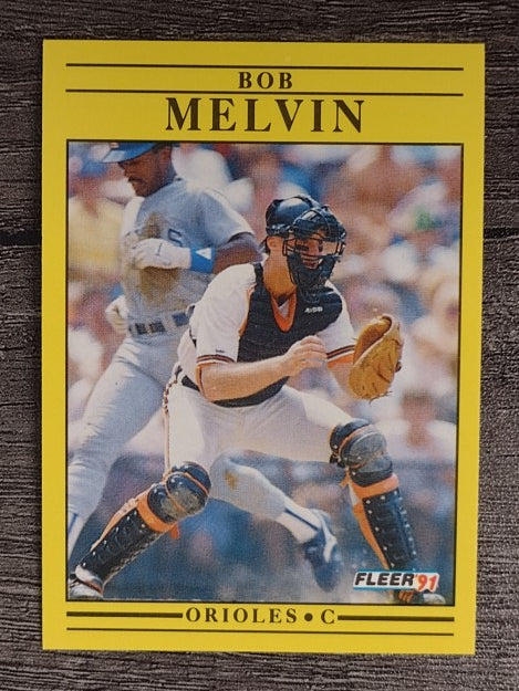 1991 Fleer #482 Bob Melvin