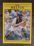 1991 Fleer #482 Bob Melvin
