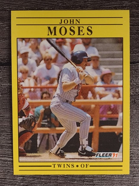1991 Fleer #619 John Moses