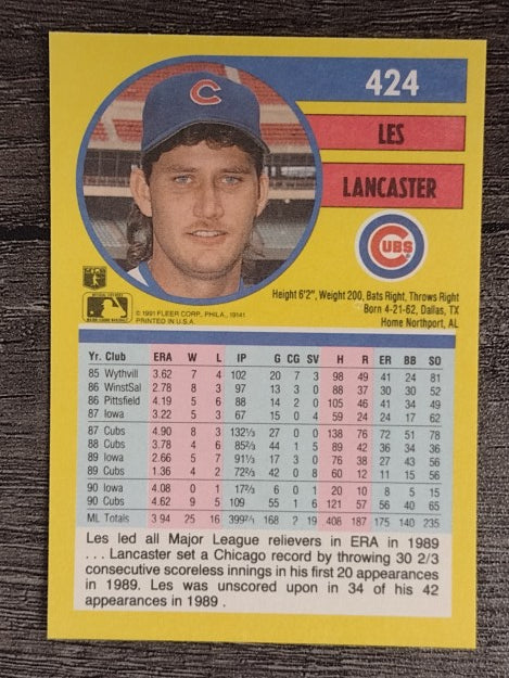 1991 Fleer #424 Les Lancaster