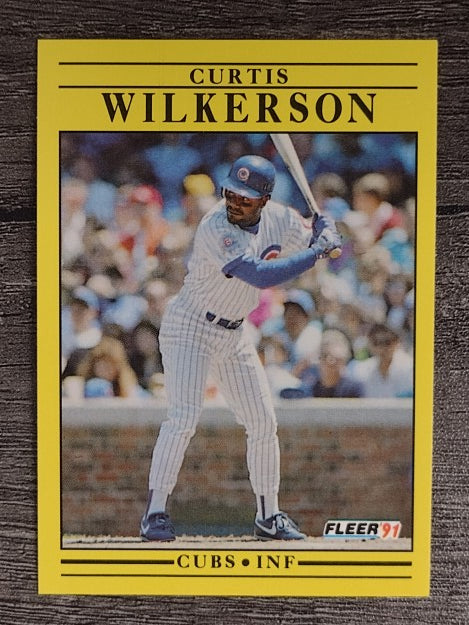 1991 Fleer #438 Curtis Wilkerson