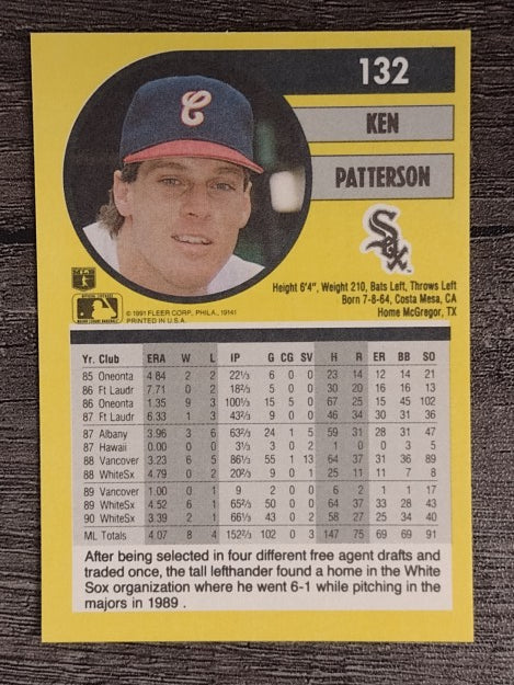 1991 Fleer #132 Ken Patterson