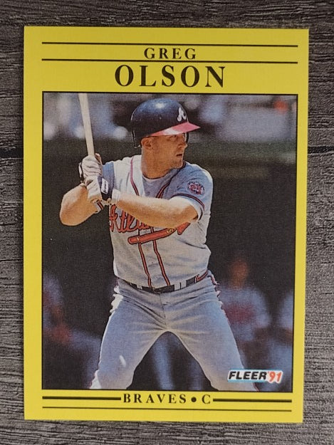 1991 Fleer #698 Greg Olson