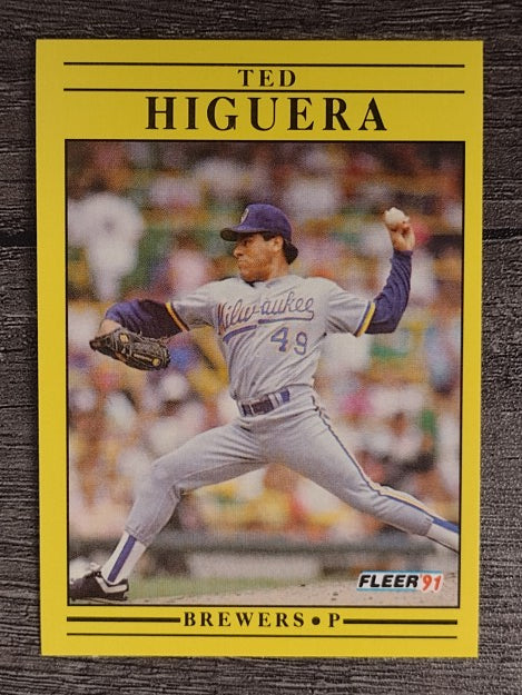1991 Fleer #586 Ted Higuera