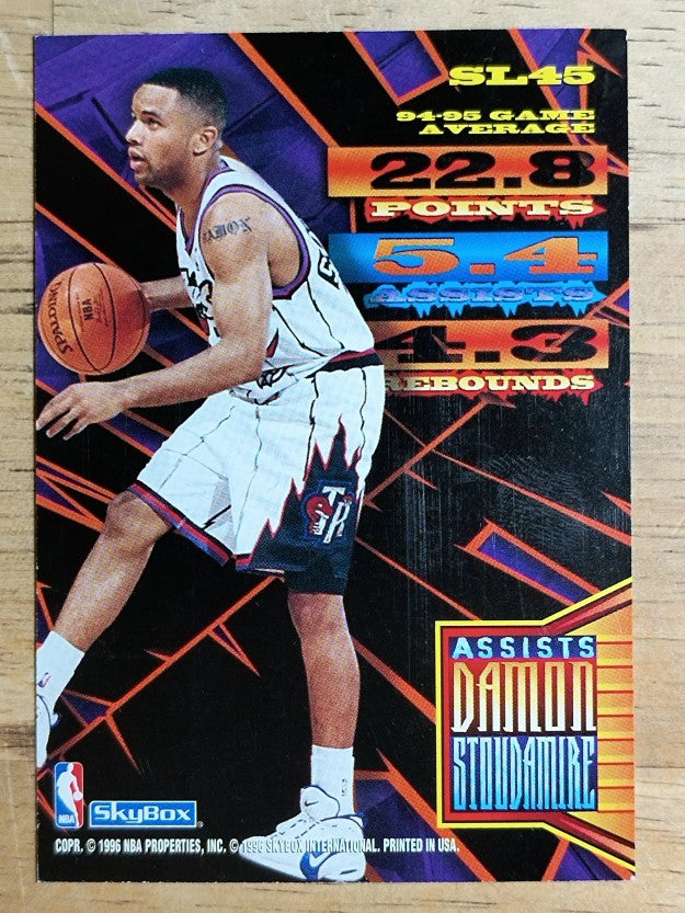 1995-96 Hoops Slamland #SL45 Damon Stoudamire