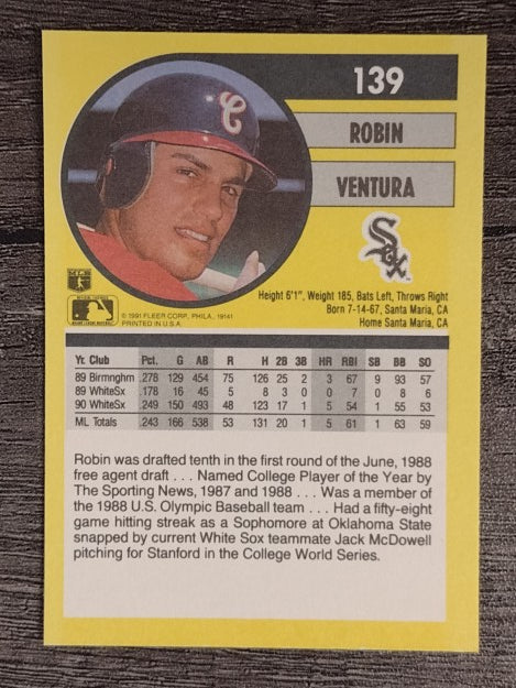 1991 Fleer #139 Robin Ventura