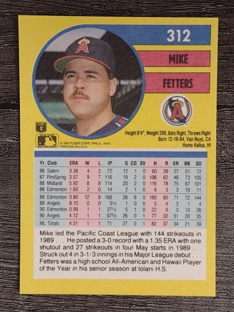 1991 Fleer #312 Mike Fetters