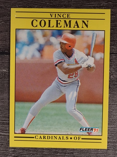 1991 Fleer #629 Vince Coleman