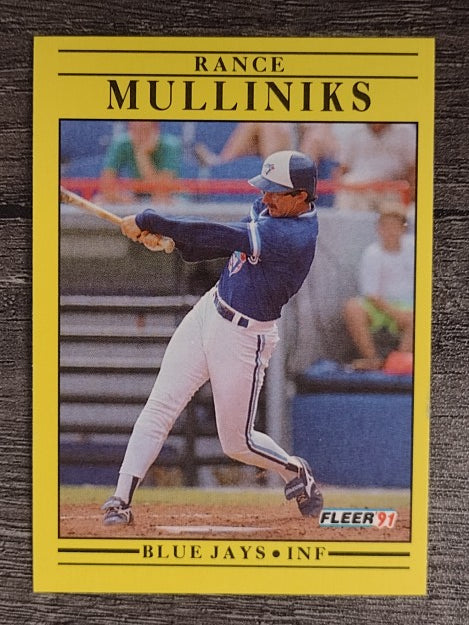 1991 Fleer #181 Rance Mulliniks