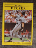 1991 Fleer #260 Steve Decker RC