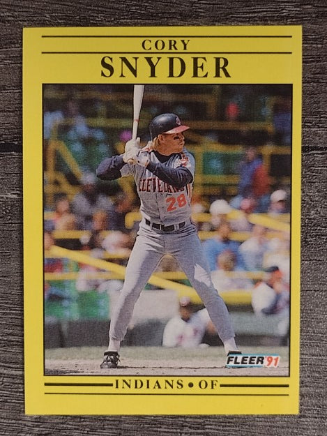 1991 Fleer #378 Cory Snyder