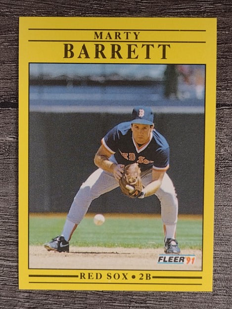 1991 Fleer #84 Marty Barrett
