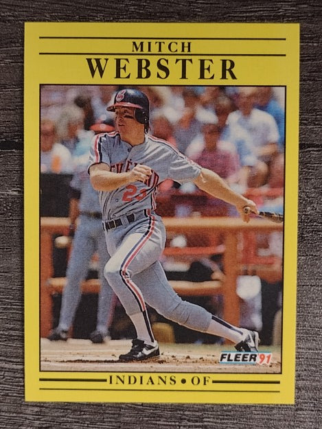 1991 Fleer #384 Mitch Webster