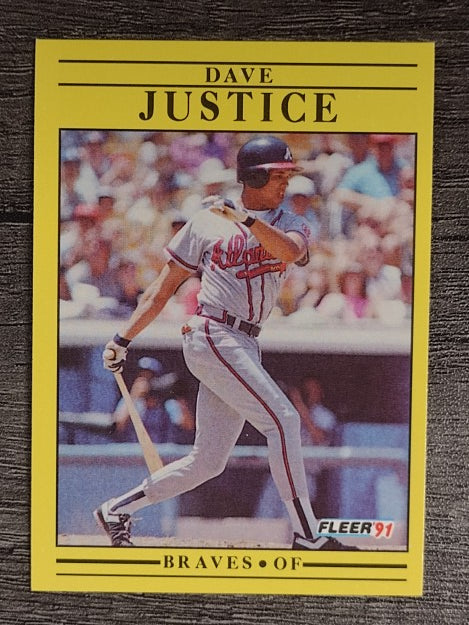1991 Fleer #693 Dave Justice