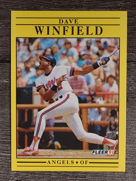 1991 Fleer #329 Dave Winfield