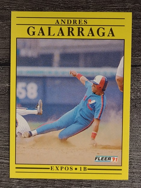 1991 Fleer #232 Andres Galarraga