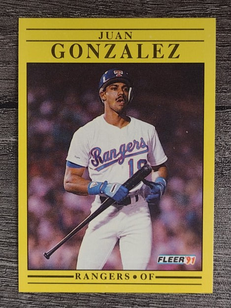 1991 Fleer #286 Juan Gonzalez