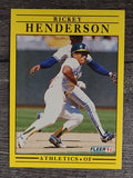 1991 Fleer #10 Rickey Henderson
