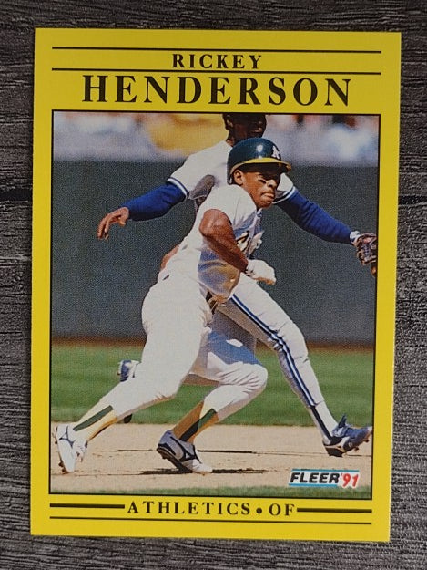 1991 Fleer #10 Rickey Henderson