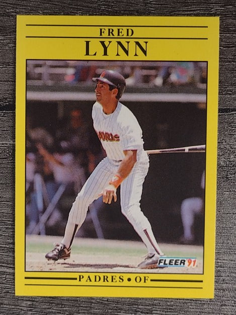 1991 Fleer #536 Fred Lynn