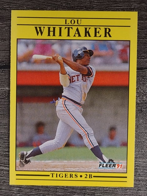 1991 Fleer #357 Lou Whitaker