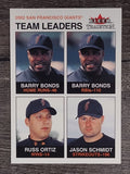 2003 Fleer Tradition #25 Barry Bonds/Russ Ortiz/Jason Schmidt TL