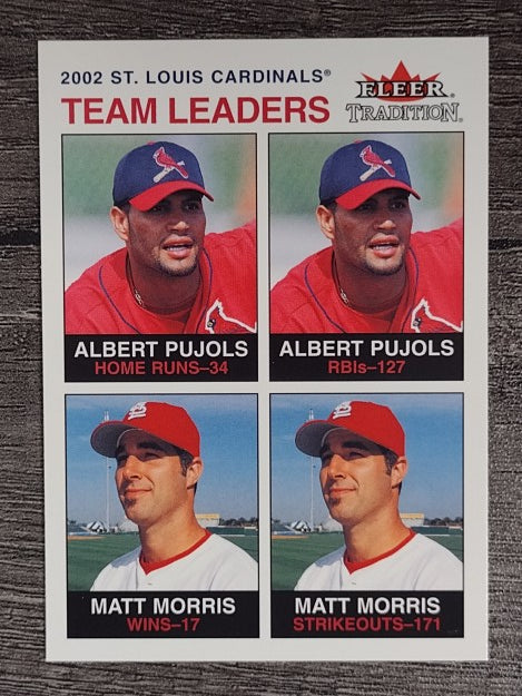 2003 Fleer Tradition #27 Albert Pujols/Matt Morris TL